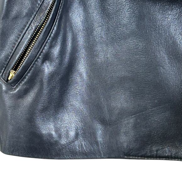 Danier Buttery Soft Leather Asymmetrical Zip Vest w/ Belt Women's XS - Picture 5 of 11